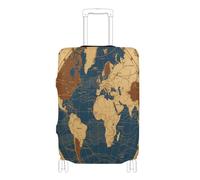 voucong Elastico durevole Copertura Dei Bagagli Anti Graffio Valigia Copertura Accessori Da Viaggio Fit 18-32 Pollice Ancient World Map, Mappa del mondo antico, XL 29-32 in, Classico