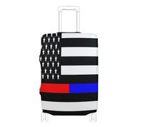 voucong Elastico durevole Copertura per bagagli antigraffio Copertura per bagagli Protezione per bagagli Fit 18-32 Pollici Bandiera USA Onorare Pompiere americano, Bandiera Usa Americano Onorare