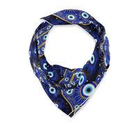voucong Evil Eye Hand Blue sciarpa di seta quadrata sciarpa di moda fazzoletto da collo per le donne per l'inverno 35x35 bufandas para mujer para frio