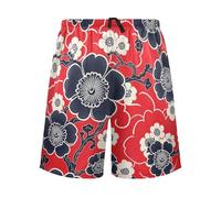 voucong Giappone Vine Pattern Floreale Rosso Morbido Pj Pantaloni per gli Uomini Pigiama di Natale Pantaloni per gli Uomini Regali del Padre, Giappone Vine modello floreale rosso, L