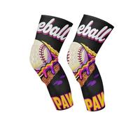 voucong Ginocchiere protettive da baseball bianche a goccia per compressione del ginocchio da donna, danza, pallavolo