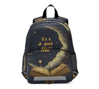 voucong Good Day To Read Moon zaino impermeabile bambini imbragatura con guinzaglio libri borsa per studenti morrales escolares para ni?os