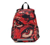 voucong Graffiti Art Red Evil Eyes zaino da viaggio per bambini ragazze cinturino toracico bookbag per bambini mochilas escolares para ni?as de 5 a?os
