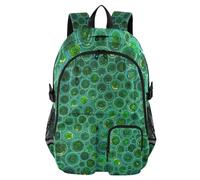 voucong Grande zaino da viaggio per le donne Snake Gradient Green Bookbag per ragazze adolescenti 17 5 pollici Zaino da lavoro per adulti Zaino da lavoro