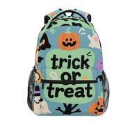 voucong Halloween Trick or Treat zaino scuola impermeabile per bambini con cinghia toracica libri borsa per mochilas elementari escolares para ni?os