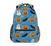 voucong Il Terrificante Blu Halloween Bat zaino accessori per bambini con grandi libri borsa per bambino mochila para ni?os