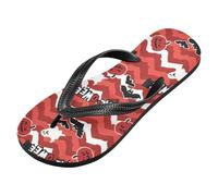 voucong Infradito in gomma con fantasmi di zucca di Halloween per uomo comodo da donna flip per doccia piscina (prop1), Fantasmi di zucca rossa di Halloween, large