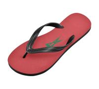 voucong Infradito in gomma rossa con bandiera del Marocco nazionale marocchino per le donne cuscino infradito sandalo per le vacanze (prop1), Bandiera Marocco Marocchino Nazionale Rosso, Small