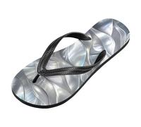 voucong Infradito in gomma Silver Shell per le donne sandali da donna leggeri per festa (prop1), Conchiglia d'argento, XX-Large