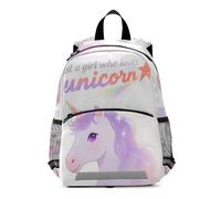 voucong Just A Girl Who Loves unicorni bambini zaino impermeabile ragazzi con guinzaglio libri borse per bambino mochila para ni?as de 4 a?os