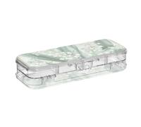 voucong Lily Of Valley - Astuccio trasparente a doppio strato, per bambini, con chiusura a scatto e coperchio