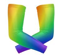 voucong Manicotti a compressione arcobaleno, 1 paio, protezione solare UV, per ragazzi, per conducente, giardino, lavoro, ufficio, M