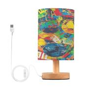 voucong Mini lampade variopinte di sport di calcio con la porta USB per il patio ha condotto