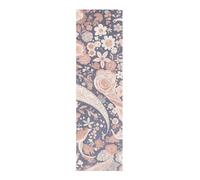 voucong Nastro antiscivolo per skateboard, stile boho, rosa e bianco, stile vintage, motivo cachemire, impermeabile, 83 x 22 cm, colore: Papel para patinetas