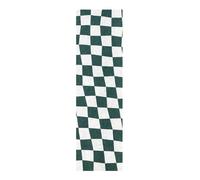 voucong Nastro antiscivolo scozzese a scacchi verde scuro e bianco per skateboard Nastro antiscivolo senza bolle per scooter pro 33 × 9 pollici Cinta de agarre para Skate