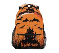 voucong Nightmare Halloween Bat Pumpkin bambino ragazzi zaino con grandi libri borsa per la scuola media bulto para ni?os