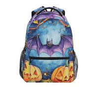 voucong Nightmare Halloween Bat Pumpkin zaino clip per bambini con clip petto borse libro per la scuola media mochilitas para ni?os