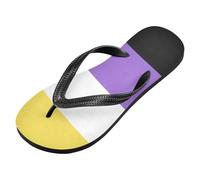 voucong Non-binario Pride Flag Nb Nonbinary Pride Lgbt infradito in gomma donne cuscino donna flip per le vacanze (prop1), Bandiera non binario Pride Nb Orgoglio non binario Lgbt, large