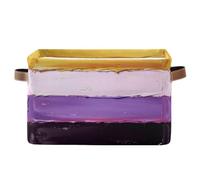 voucong Non Binary Pride Flag Nb Nonbinary Pride Lgbt cesti di stoccaggio 1 confezione contenitori pieghevoli con manico robusto