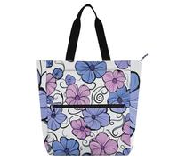 voucong Nuova Zelanda Koru Beauty Flower Cute Book Tote Bag per bambini donne uomini robusta borsa per la spesa riutilizzabile con cerniera per la scuola shopping drogheria
