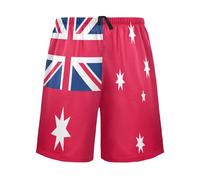 voucong Pantaloni morbidi del pigiama della bandiera dell'Australia degli uomini leggeri dei pantaloni del pigiama per gli uomini per la spa, Bandiera dell'Australia, XL