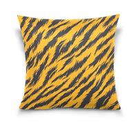 voucong Pelle di animale leopardo giallo nero personalizzato corpo federa euro sham cuscino copre Home Decor Per Camera da letto letto 18 x 18