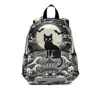 voucong Retro Black Cat Japanese Anime zaini per bambini coulisse borse libro per studenti bulto para ni?os