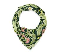 voucong Rosa Garofano Foglie Verdi William Morris sciarpa di seta quadrata sciarpa di moda per le donne per Natale 35x35
