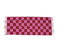 voucong Scialli a scacchi rossi e rosa a scacchi e avvolge accogliente sciarpa morbida in finto cashmere