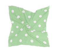 voucong Sciarpa di seta da donna alla moda essenziale sciarpe quadrate in raso per le donne per la sera verde chiaro Polka Dot