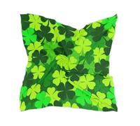 voucong Sciarpa di seta di modo delle donne Lunga e grande Piazza Hijab di raso per le donne per la primavera Shamrock St Patricks Leaf