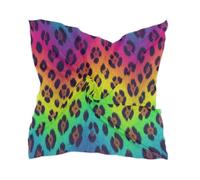 voucong Sciarpa di seta di modo delle donne Lunga e grande Piazza Satin pashmina per le donne per la sera Carino Arcobaleno Decor Ghepardo Leopard