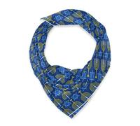 voucong Sciarpa di seta quadrata blu stella sciarpa leggera avvolgente per le donne per regalo 35x35 bufandas para mujer para frio