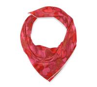 voucong Sciarpa di seta quadrata cuore rosso Sciarpa calda del collo per le donne per il regalo 35x35 bufanda para mujer elegante