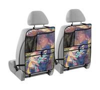 voucong Sedile posteriore per auto, motivo: anime, donna, gatto, girasole, per tablet, confezione da 2, organizer per auto per sedile posteriore con tasca