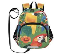 voucong Simpatico Orecchie Carino Ara Verde Mini Bambini Zaino Guinzaglio Ragazzo Ragazza Anti-Perso Personalizzato Bambino Toy Bag con Striscia Riflettente