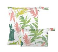 voucong Summer Leaves Spring Fresh prop1 Dry Bag 2 Pack Travel Essentials per neonati con manici per spiaggia