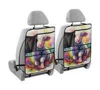 voucong Supporto per tablet colorato per sedile posteriore, con agnello pasquale, confezione da 2 pezzi, organizer da appendere per bambini
