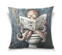 voucong Sweet Big Animal Sea Vintage Toilette Fun Pasqua cuscino federe set di federe per cuscino Home Decor Per Letto Letto 18 x 18