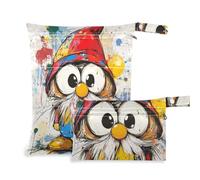 voucong Sweet Gnome Art Painting prop1 - Sacchetti bagnati per costume da bagno con manici per asilo nido, confezione da 2