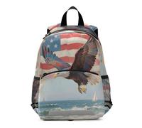 voucong The American Flag Bird Beach bambini principessa zaino con guinzaglio bookbags per bambino mochilas escolares para ni?as