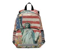 voucong The American Flag Flower divertente bambini zaino coulisse libri borsa per bambino bulto para ni?os