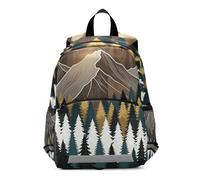 voucong Verde Marrone Mountain Tree bambino zaino pannolino borsa coulisse libri borsa per asilo mochilitas para ni?os