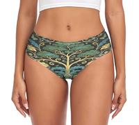 voucong William Morris Green Life Tree - Slip da donna con design a un unico pezzo, William Morris - Albero della vita verde, S