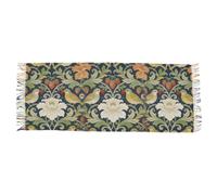 voucong William Morris Red Strawberry Bird scialli e avvolge inverno essenziale sciarpa in finto cashmere per le donne fredde
