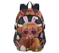 voucong Zaini per laptop pasquale marrone Highland bestiame per donne pasquale marrone Highland bestiame scuola bookbag per ragazze adolescenti 17 5 pollici zaino da uomo viaggio business zaino