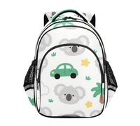 voucong Zaini scolastici per bambini adolescenti ragazzi scuola bookbags bambini casual spalla Daypack 43,2 cm M Size carino cartone animato grigio koala