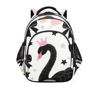 voucong Zaino carino per adolescenti Daycare Bag Childs Casual Day pack 17 pollici M Size Cute Cartoon Black Swan