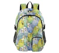 voucong Zaino da viaggio per computer portatile per uomo donna leopardo pappagallo verde lavoro università scuola Bookbag 17.5 pollici zaino laptop borsa ufficio zaino