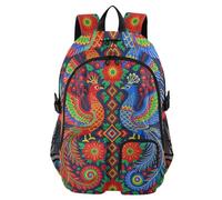 voucong Zaino da viaggio per laptop per donne e uomini cinese tradizionale fenice rossa borsa per libri scolastici per ragazze adolescenti 44,5 cm zaino universitario zaino da lavoro